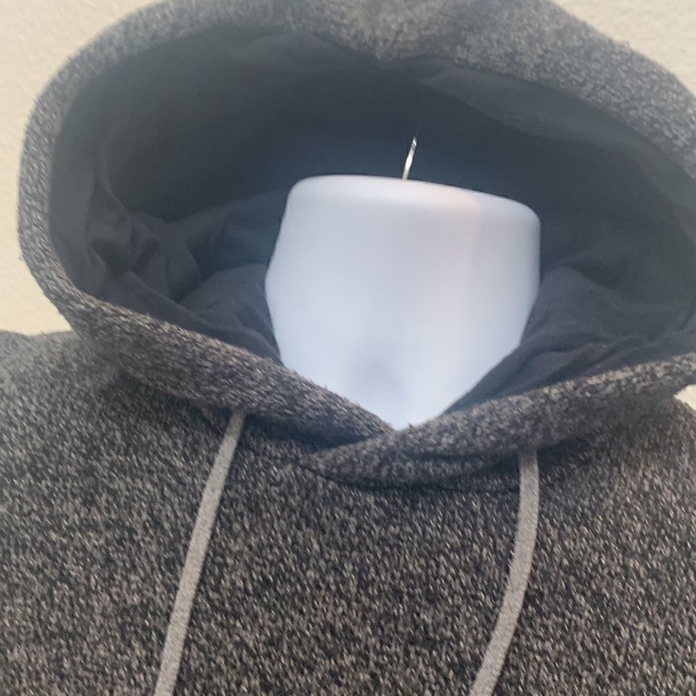 Gap Medium Hooded Sweater Long Sleeve Pouch Pocket Unisex Jacket Hoodie 10% Wool - Picture 4 of 12